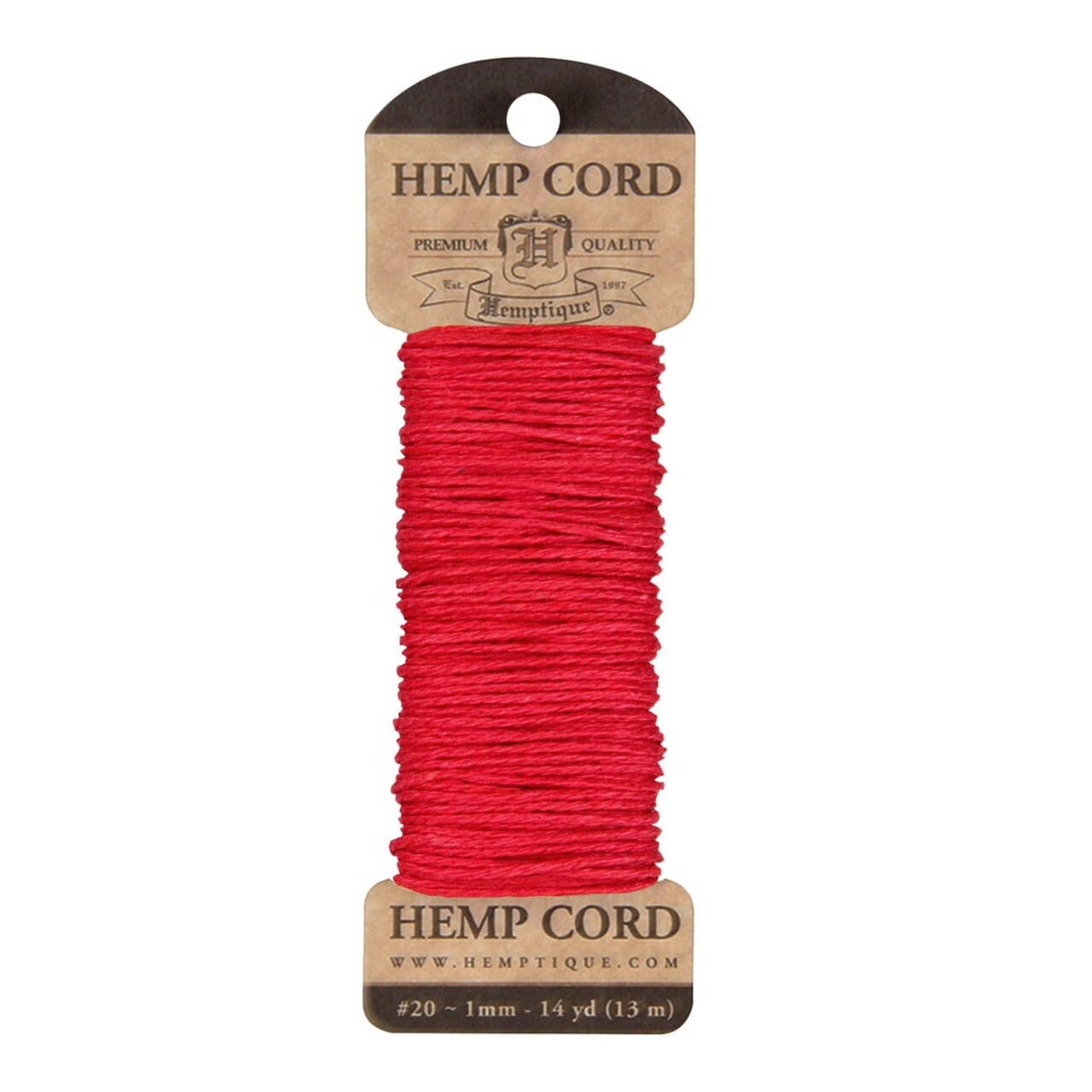 Hemptique 1mm Hemp Long Mini Cards Jewelry Bracelet Making Paper Crafting Scrapbooking Bookbinding Mixed Media Crocheting Macrame Gift Wrapping
